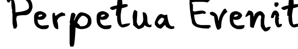 Perpetua Evenity font preview